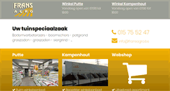 Desktop Screenshot of fransagro.be